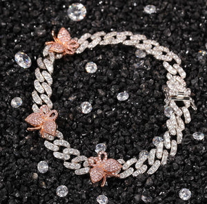 Icy Butterfly Anklet